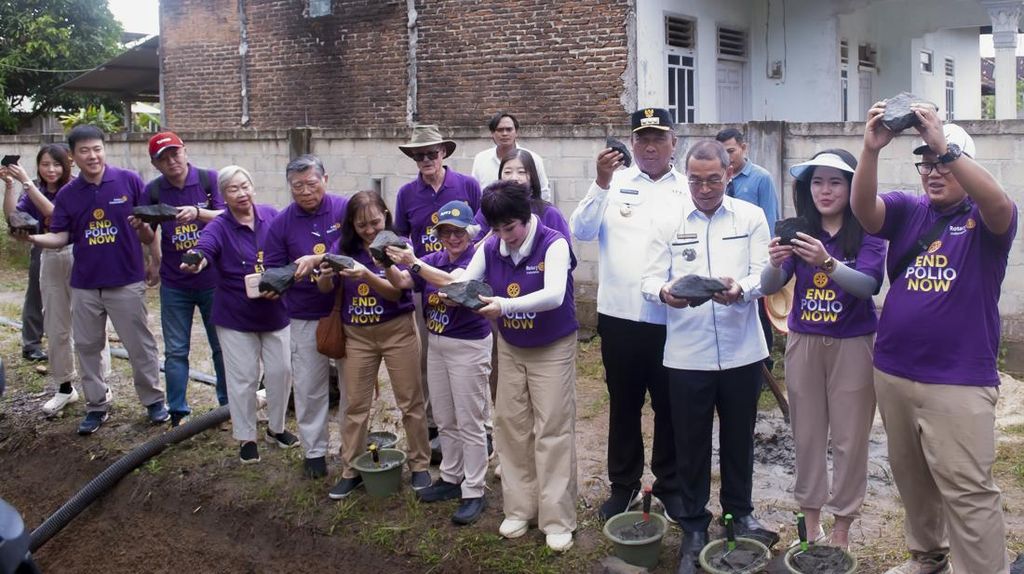 Rotary International Lanjut Bangun Irigasi Tahap 2 di Lampung Tengah