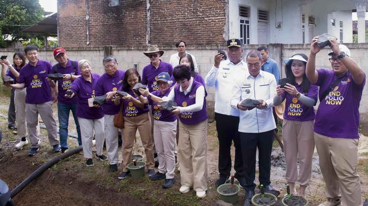 Rotary International Lanjut Bangun Irigasi Tahap 2 di Lampung Tengah