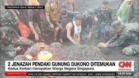 VIDEO: Dua WNA Singapura Ditemukan Tewas di Puncak Gunung Dukono