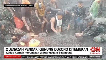 VIDEO: Dua WNA Singapura Ditemukan Tewas di Puncak Gunung Dukono