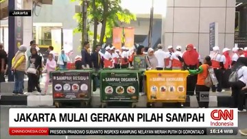 VIDEO: Jakarta Resmi Mulai Gerakan Pilah Sampah Serentak