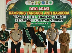 Jadi Garda Terdepan, Desa di Kuansing Deklarasi Kampung Tangguh Anti Narkoba