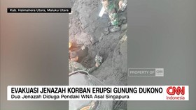 VIDEO: Dua Jenazah Korban Erupsi Gunung Dukono Berhasil Dievakuasi