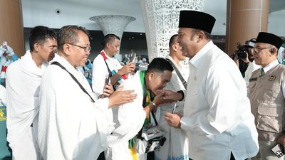 Ketua Tim Pengawas (Timwas) Haji DPR RI Cucun Ahmad Syamsurijal melakukan inspeksi mendadak (sidak) ke pemondokan jemaah haji Indonesia di Hotel Buruz Hidayah, Makkah, pada Rabu (20/5). (Dok. Istimewa