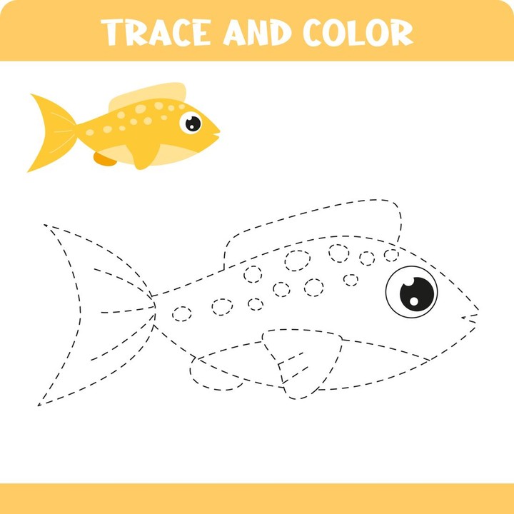 <p>Ikan merupakan salah satu hewan yang hidup di air. Ikan termasuk dalam kelompok yang bernapas menggunakan insang dan bergerak dengan sirip. Si Kecil bisa mewarnai hewan ini dengan mengikuti gambar di atas ini, ya. (Foto: Getty Images/Aleksandra Yaskova)</p>