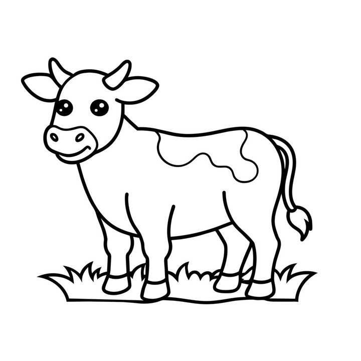 <p>Sapi adalah hewan ternak yang termasuk mamalia, Bunda. Sapi dikenal sebagai hewan berkaki empat, bertubuh besar, dan pemakan rumput. Anak bisa menggambar sesuai contoh ini dengan kombinasi warna putih dan hitam atau cokelat. (Foto: Getty Images/Zhanna Barada)</p>
