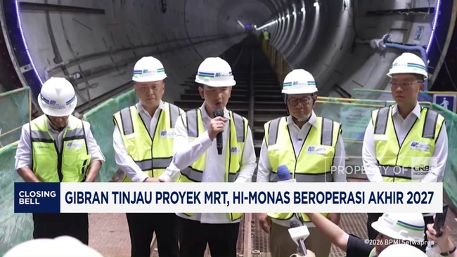 Video: Gibran Tinjau Proyek MRT, Rute HI-Monas Beroperasi Akhir 2027