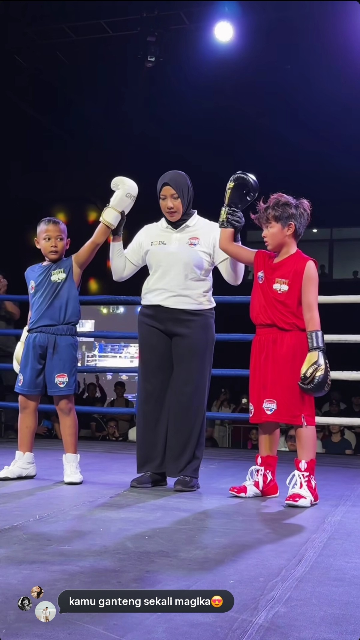 Magika&comma; anak Nia Ramadhani tanding tinju&period;