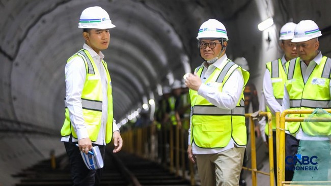Bekerja di Bawah Tanah, Wapres Gibran Diam-Diam Ada di Terowongan MRT