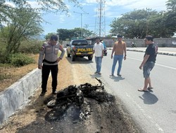 2 Pria di Palu Terbirit-birit Usai Kepergok Curi LPG, Motornya Dibakar Warga