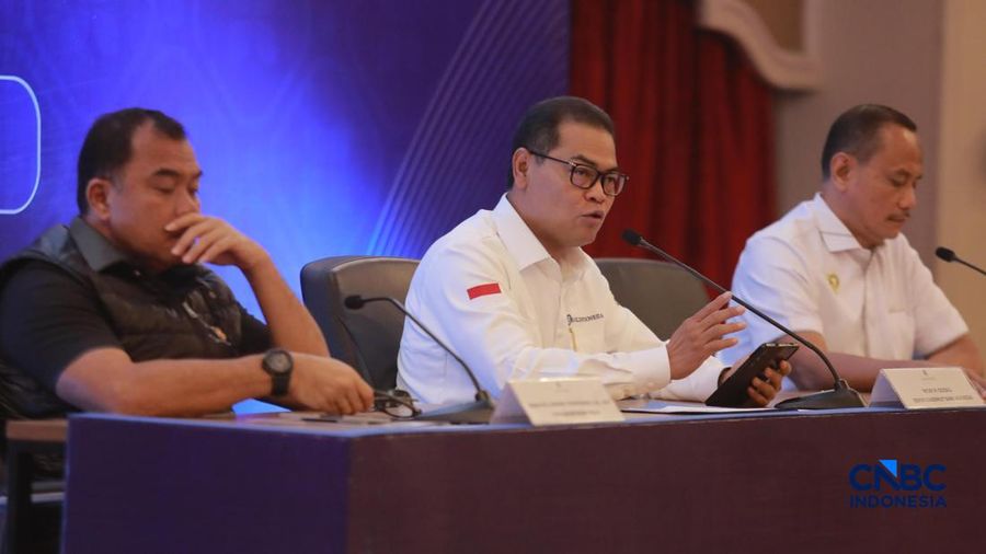 Konferensi Pers Pemusnahan Rupiah Palsu Hasil Klarifikasi Bank Indonesia di Gedung Kebun Sirih lt. 6, Kompleks Kantor Pusat BI, Jakarta, Rabu, (13/5/2026).