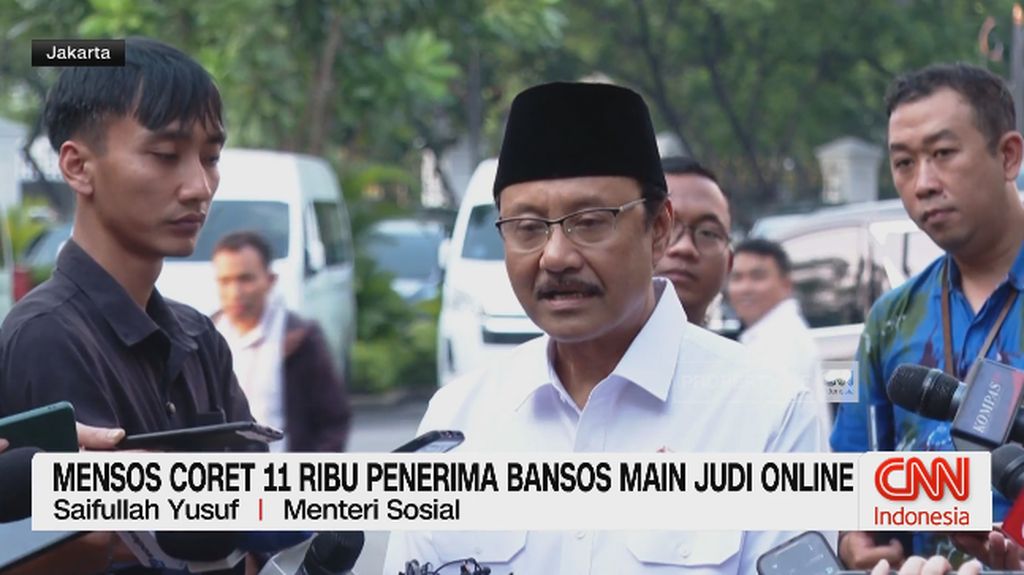 VIDEO: Mensos Coret 11 Ribu Penerima Bansos Main Judi Online