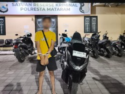 Pemuda di Mataram Curi Motor Tetangga untuk Main Judi