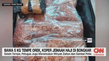 VIDEO: Bawa 5 Kg Tempe, Koper Jemaah Haji Di Bongkar