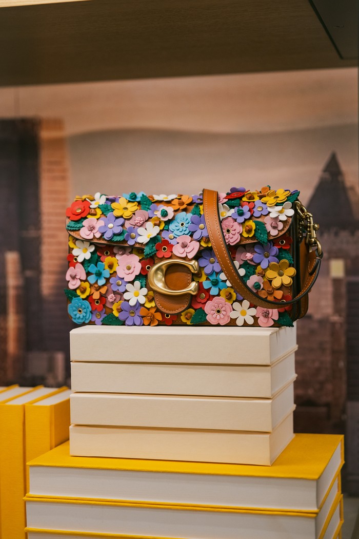 Tabby Shoulder Bag 26 with Floral Applique