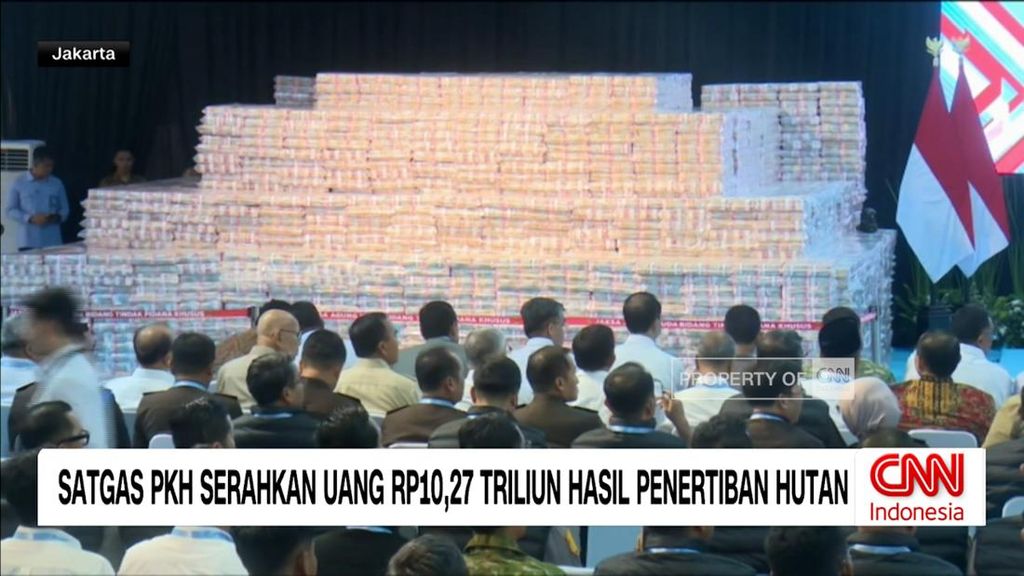 VIDEO: Satgas PKH Serahkan Rp10,27 T Hasil Penertiban Kawasan Hutan