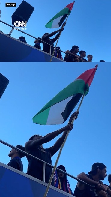 Lamine Yamal Kibarkan Bendera Palestina di Tengah Pesta Barcelona