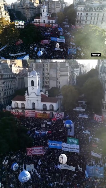 Demo Besar Argentina, Warga Protes Pemotongan Anggaran Pendidikan