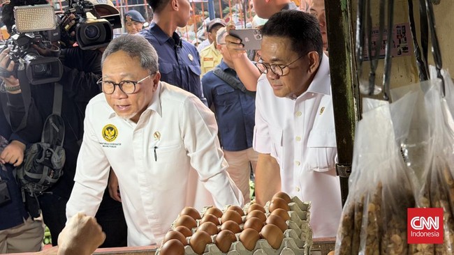 Zulhas langsung menelepon Dadan untuk meminta tambahan penyerapan telur lewat program MBG pada saat melakukan kunjungan di Pasar Palmerah, Rabu (13/5).