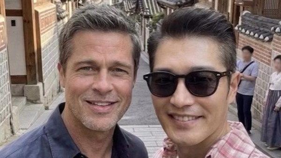 Jeong Yoon Min & Brad Pitt foto AI