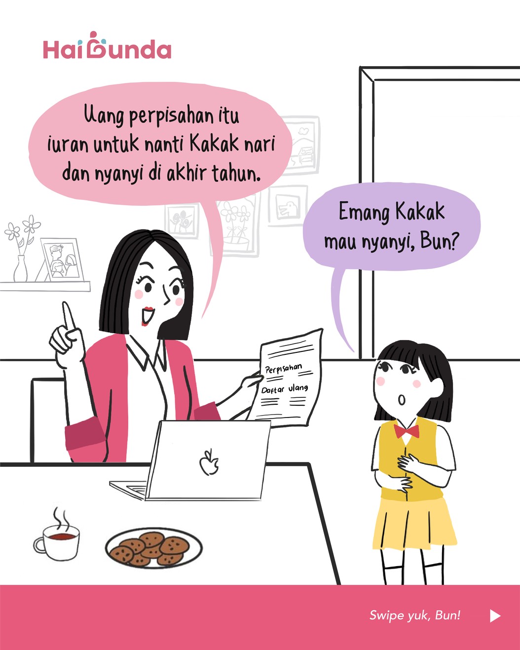 Sudah mendekati akhir tahun pelajaran di sekolah&comma; ini artinya saatnya perpisahan sekolah&period; Bubun jadi tarik napas nih&comma; melihat selebaran dari sekolahan&period;