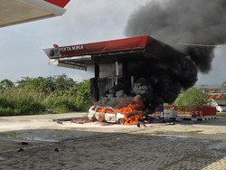 Mobil Terbakar Saat Isi BBM di SPBU Bahodopi Morowali, Sopir Alami Luka Bakar