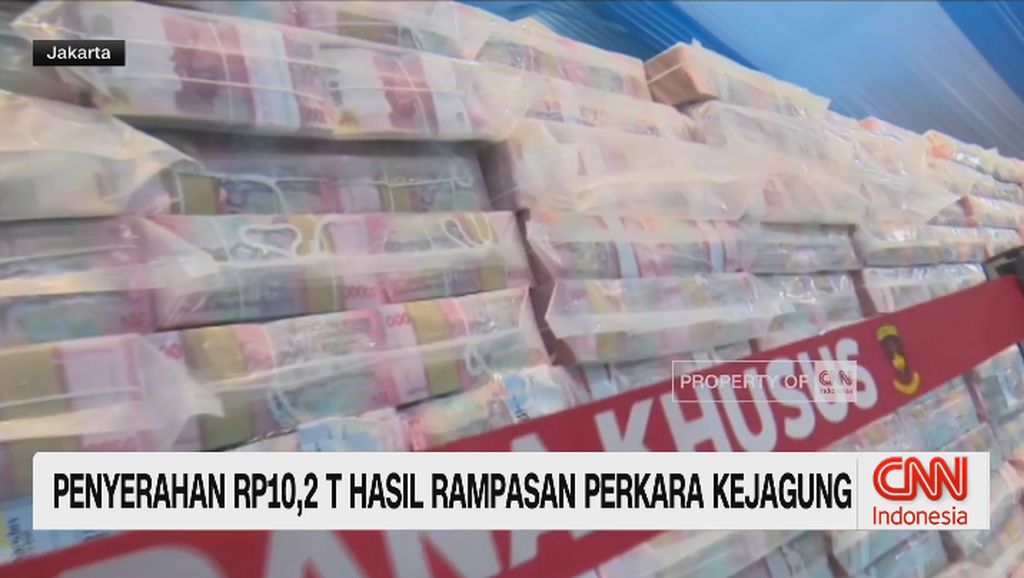 VIDEO: Penyerahan Rp10,2 T Hasil Rampasan Perkara Kejagung