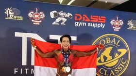 Kapolsek Baguala Raih Tiga Medali di Ajang Binaraga Asia