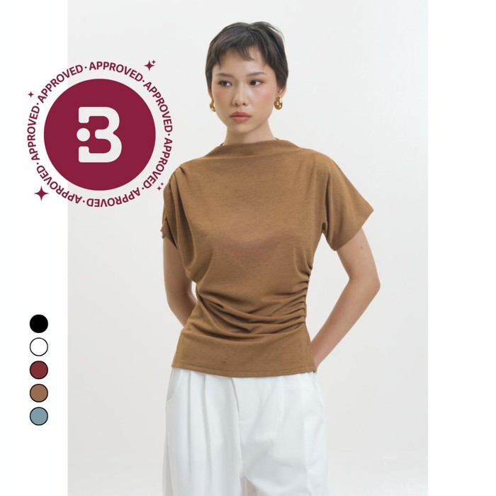 inspirasi outfit casual bernuansa earth tone ala Aaliyah Massaid