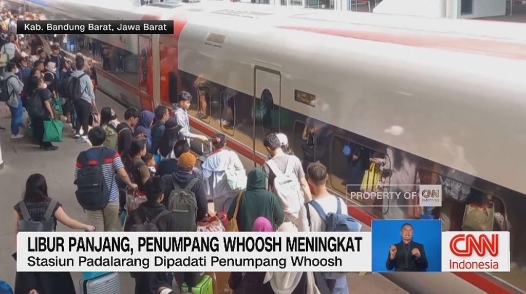 VIDEO: Peningkatan Penumpang KA dan Whoosh di Libur Panjang