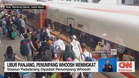 VIDEO: Peningkatan Penumpang KA dan Whoosh di Libur Panjang