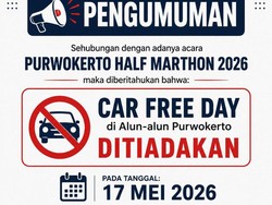Ada Purwokerto Half Marathon, CFD di Alun-alun Besok Ditiadakan