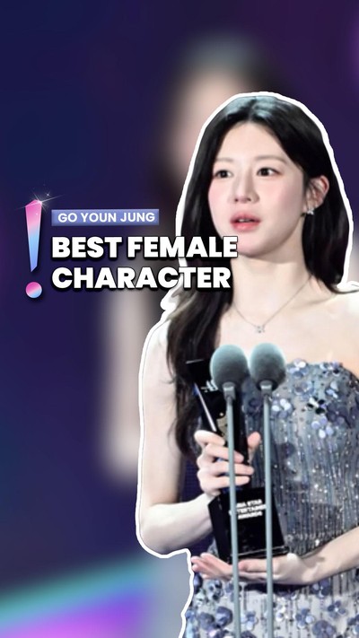 Video: Hadiri ASEA 2026, Go Youn Jung Raih Penghargaan Best Character
