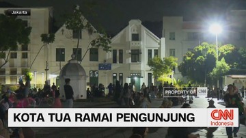 VIDEO: Kota Tua Jakarta Dipadati Wisatawan Saat Long Weekend