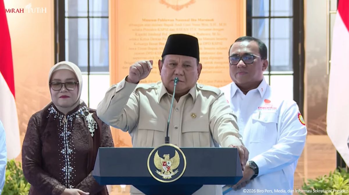 Prabowo di Museum Marsinah: Aparat Jangan Jadi Beking Ilegal Ini-Itu