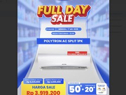 AC Split Polytron 1 PK Diskon Jutaan di Transmart Full Day Sale