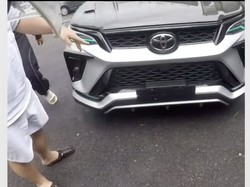 Fortuner Terciduk Tak Pakai Pelat Nomor Depan, Alasannya Jatuh-jatuhan