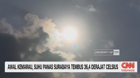 VIDEO: Awal Kemarau, Suhu Panas Surabaya Tembus 36,4 Derajat Celcius