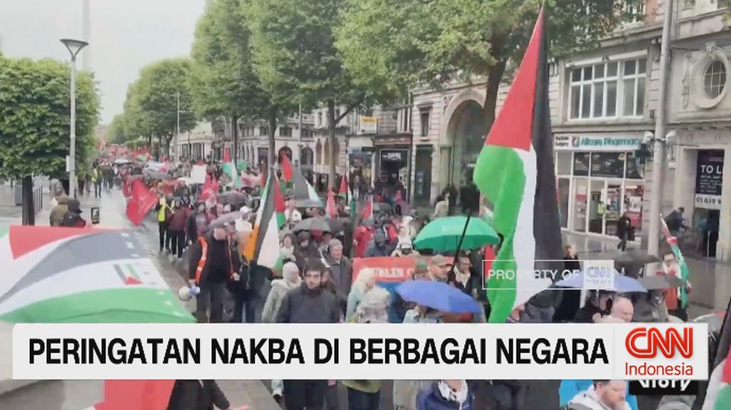 VIDEO: Demo Hari Nakba Memanas! Ribuan Warga Turun ke Jalan di Eropa