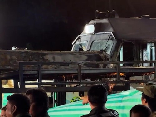 Penampakan Kecelakaan Kereta di Thailand yang Tewaskan 8 Orang