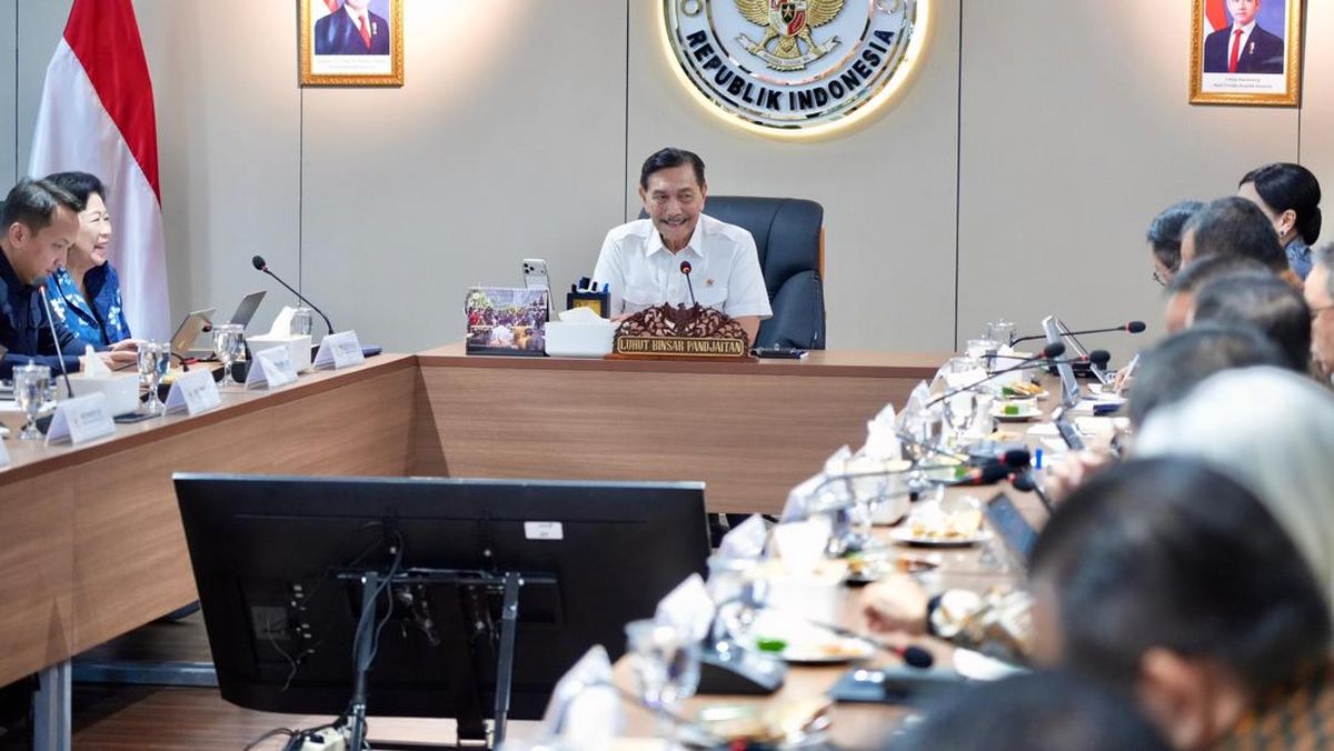 Luhut Bertemu Bos OJK Bahas IHSG dan Rupiah Babak Belur