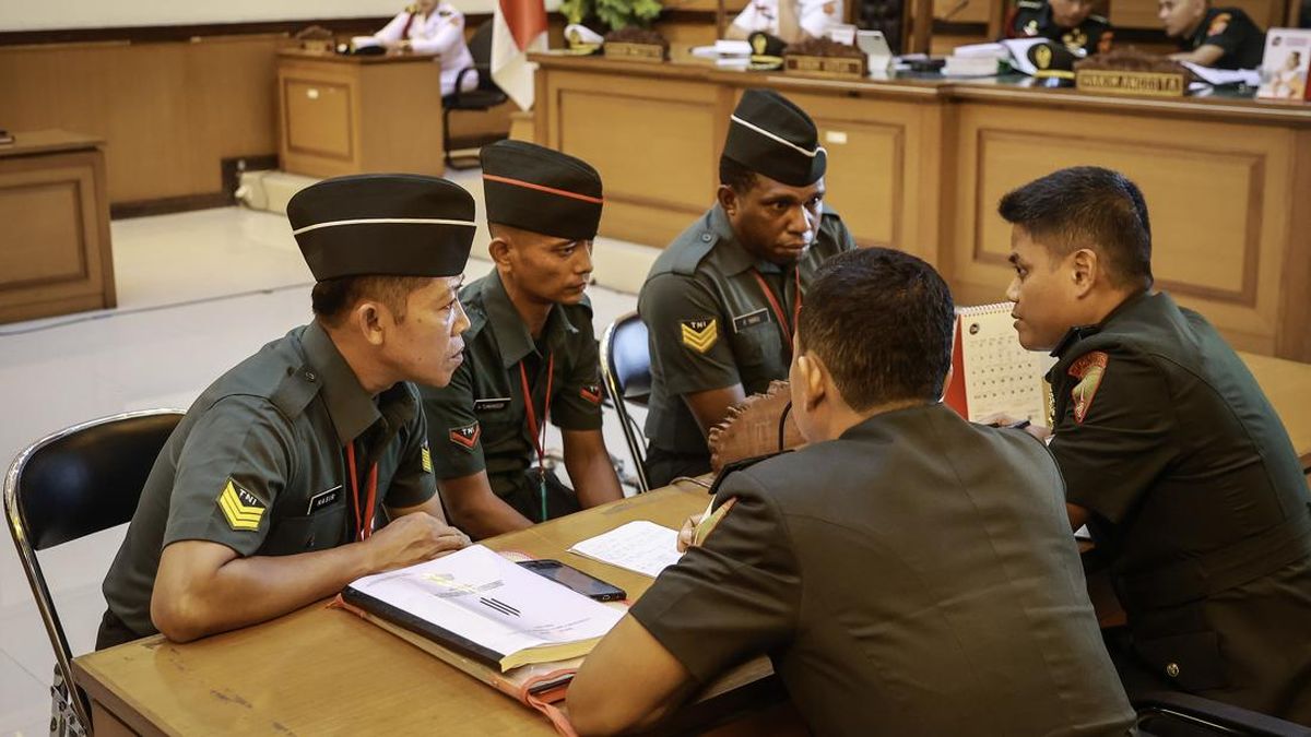 FOTO: Sidang Tuntutan Prajurit TNI Kasus Pembunuhan Kacab Bank Jaktim