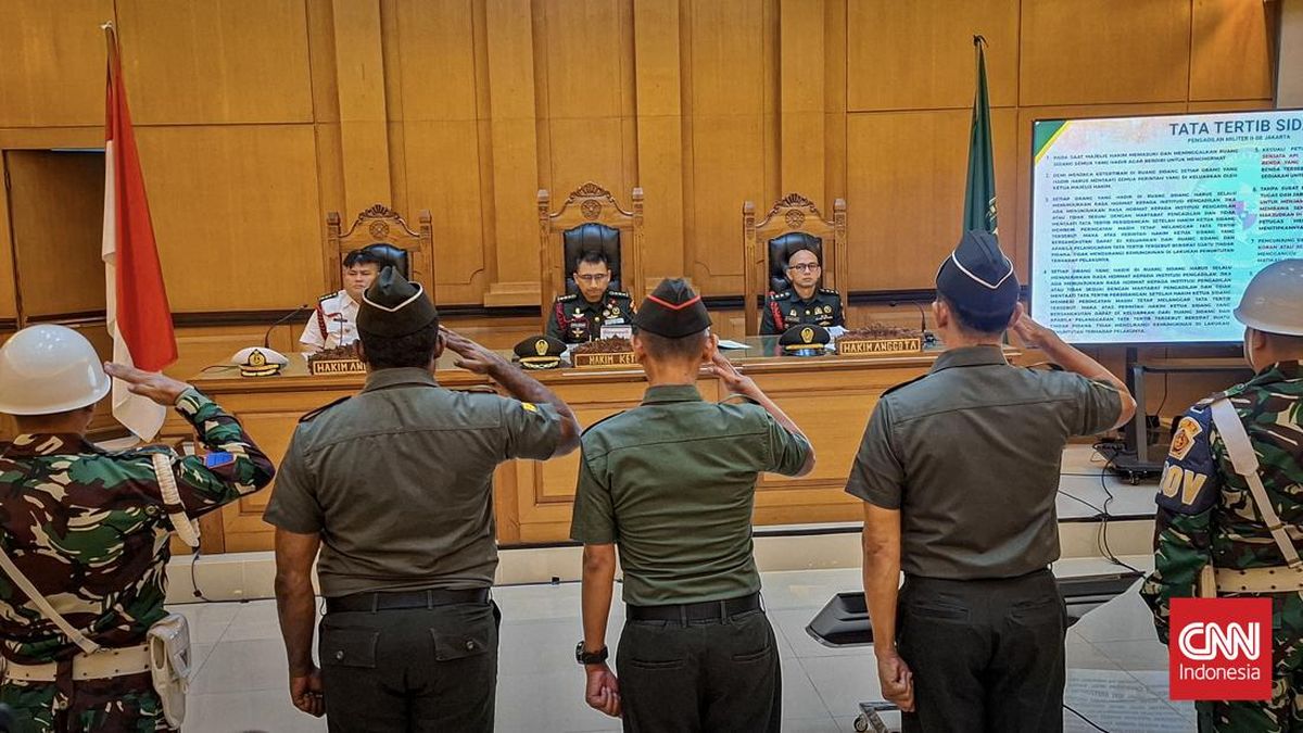 FOTO: Sidang Tuntutan Prajurit TNI Kasus Pembunuhan Kacab Bank Jaktim