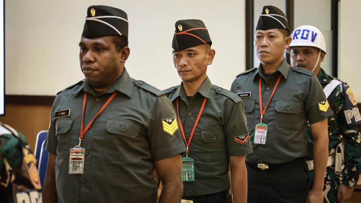 FOTO: Sidang Tuntutan Prajurit TNI Kasus Pembunuhan Kacab Bank Jaktim