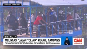 VIDEO: Melintasi Jalan Tol Air Perahu Tambang