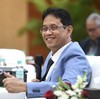 Menteri Keuangan Purbaya Yudhi Sadewa memberikan keterangan saat konferensi pers APBN KiTa edisi Mei 2026 di Jakarta, Selasa (19/5/2026. Kementerian Keuangan melaporkan defisit Anggaran Pendapatan dan Belanja Negara (APBN) mengalami penurunan menjadi