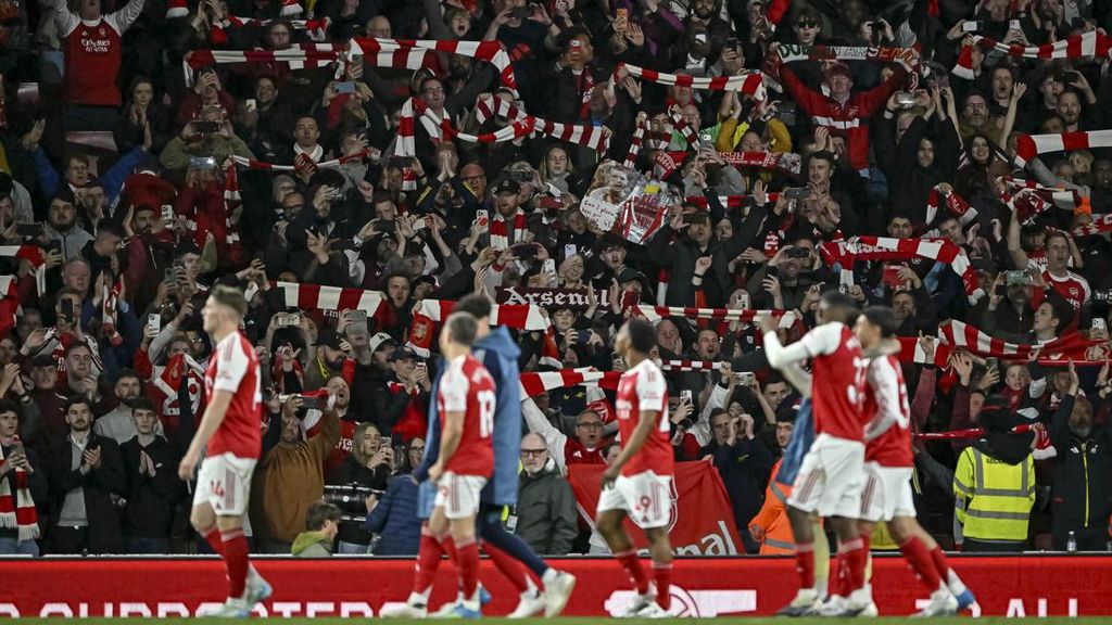 Detik-detik Arsenal Rayakan Juara usai Nonton Bournemouth vs Man City