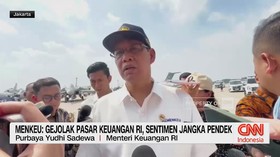 VIDEO: Menkeu: Gejolak Pasar Keuangan RI, Sentimen Jangka Pendek