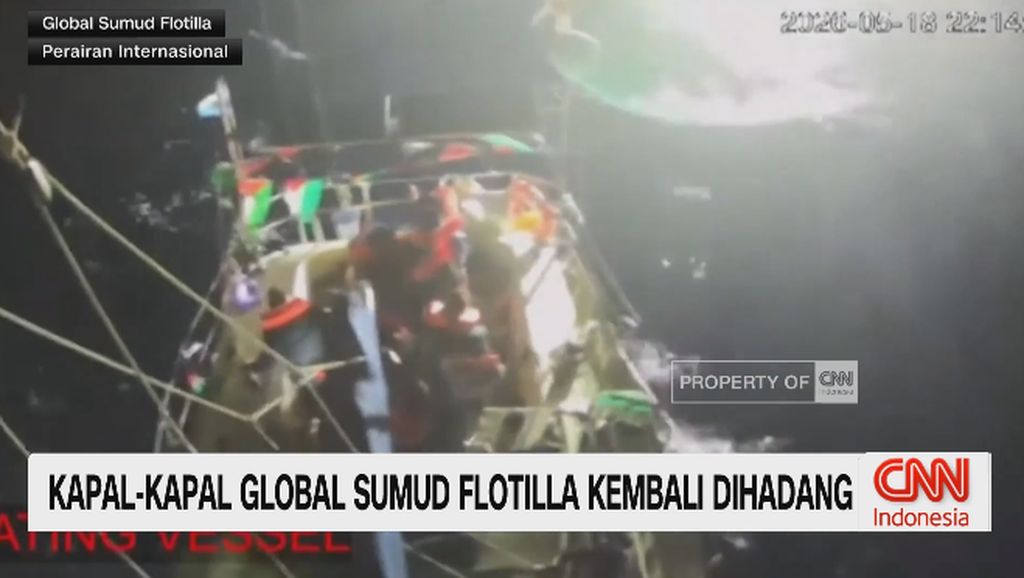 VIDEO: Kapal-Kapal Global Sumud Flotilla Kembali Diadang
