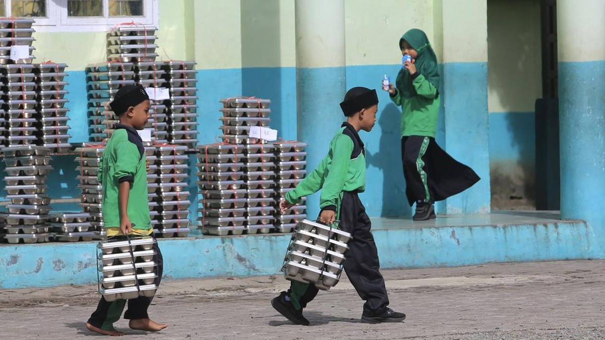 FOTO: Pemerintah Pangkas Anggaran MBG 2026 Jadi Rp268 Triliun